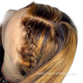 Wholesale Price Raw Virgin Unprocessed High Density Piano Color Human Hair Lace Wigs With Clips